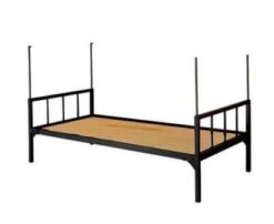 Giường sắt đơn rộng 85cm màu đen - GT 01