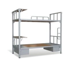 Giường tầng sắt có bàn học và hòm tôn - GT 21