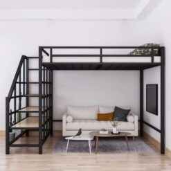 Giường sắt gác xép sắt hộp 40 1m4 - GT 70
