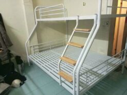 Giường tầng sắt lệch tầng ống tròn rộng 1m6/1m2 GT 51